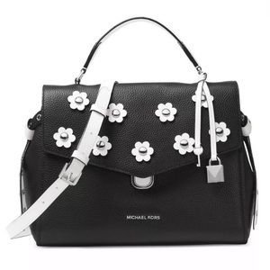 NWT Michael Kors black leather Bristol!